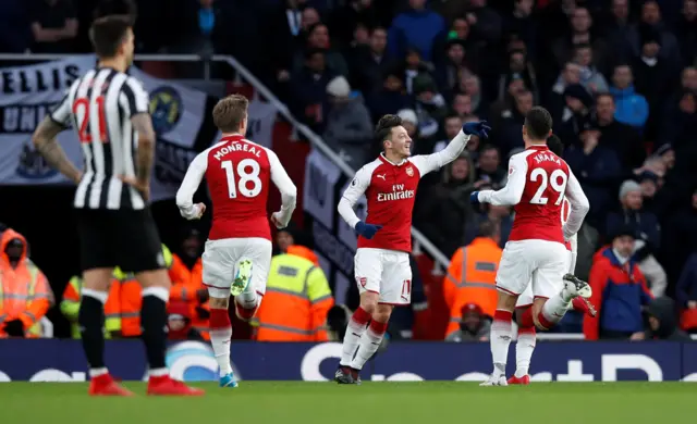 Arsenal celebrate