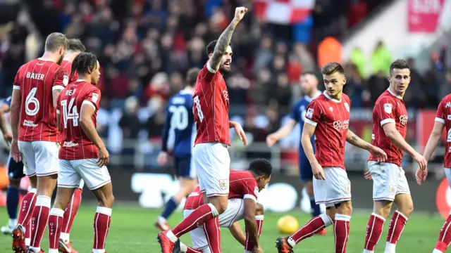 Marlon Pack celebrates