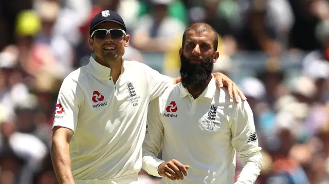 Alastair Cook and Moeen Ali