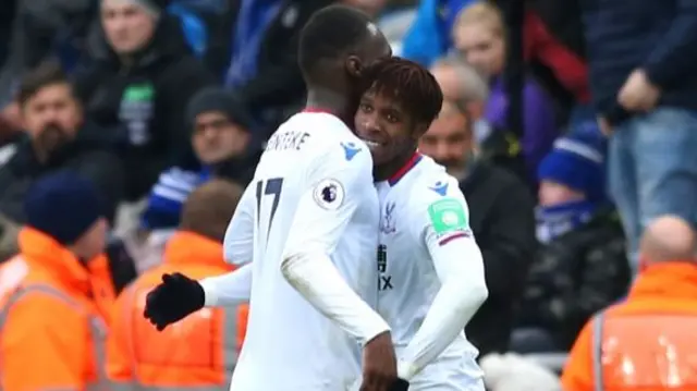 Christian Benteke (left) and Wilfried Zaha