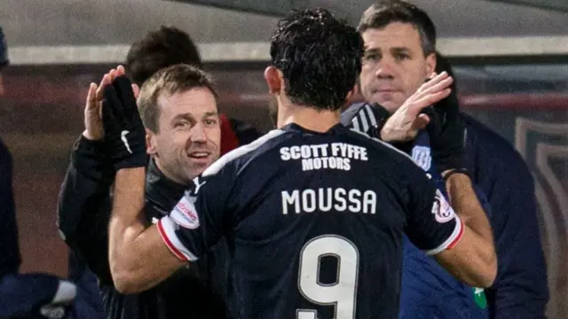 Neil McCann hails striker Sofien Moussa after his two goals