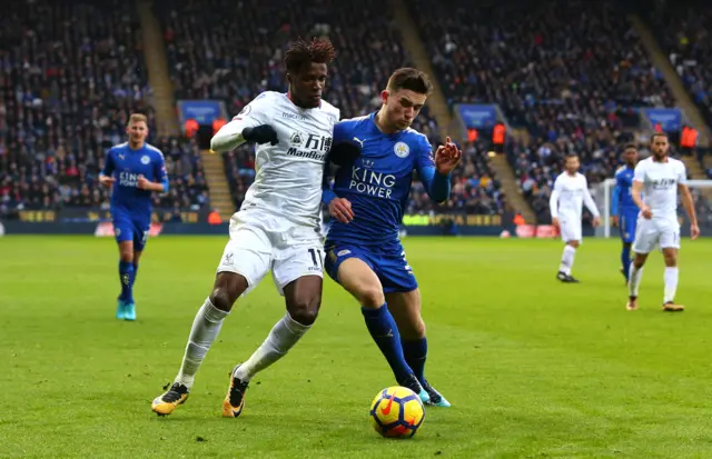 Wilfred Zaha and Ben Chilwell