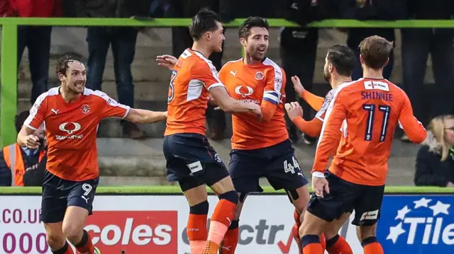 Luton celebrate