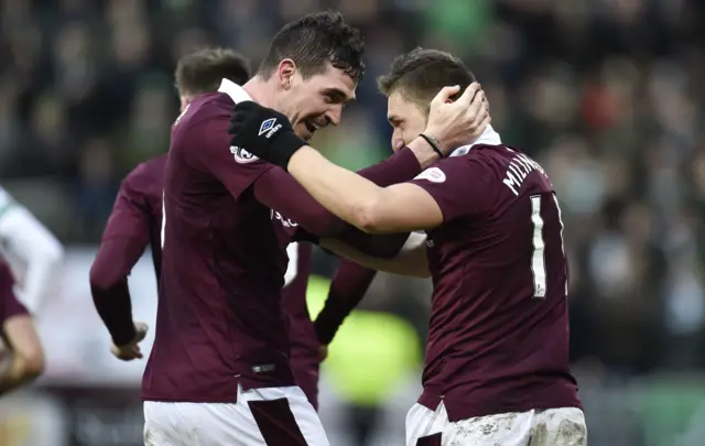 Hearts were 4-0 winners against Celtic today