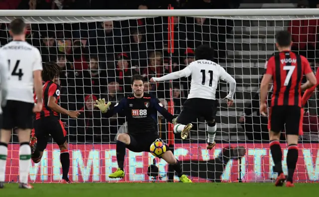 Asmir Begovic denies Mohamed Salah