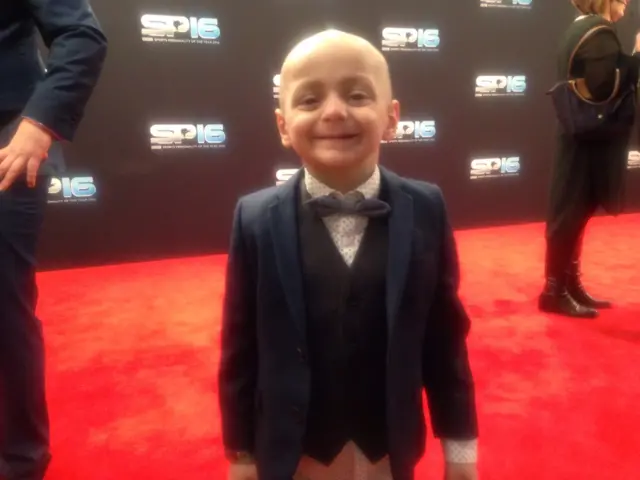 Bradley Lowery at Sports Personality 2016