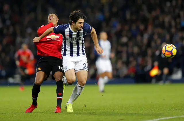 Ahmed Hegazi and Marcus Rashford