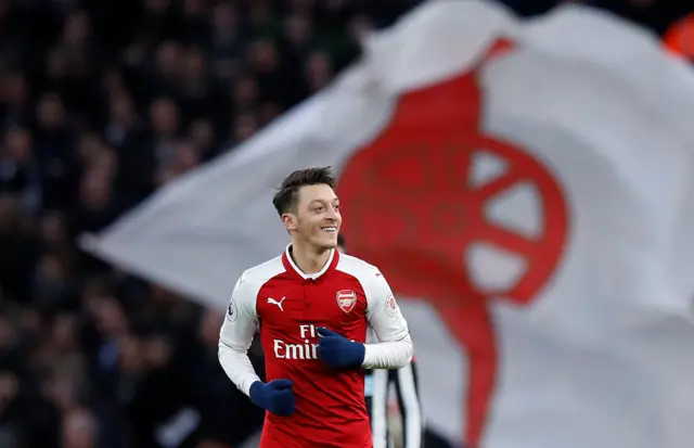 Arsenal midfielder Mesut Ozil