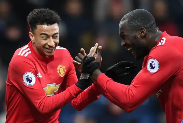 Jesse Lingard and Romelu Lukaku