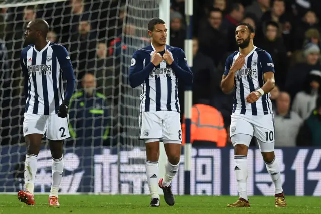 West Brom players