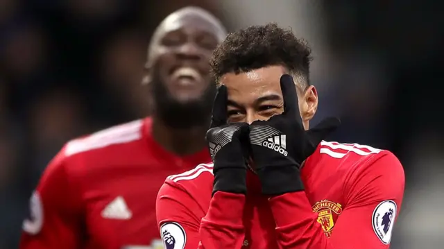 Lingard celebrates