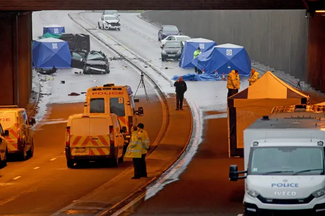 Birmingham crash scene