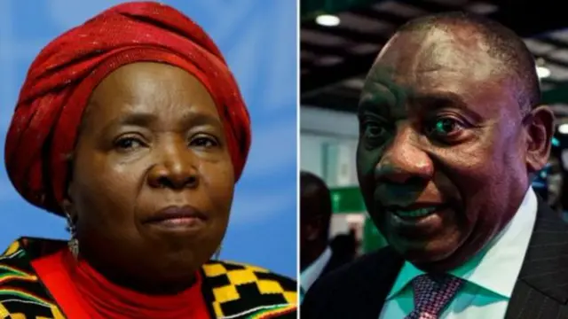 Deputy President Cyril Ramaphosa and former cabinet minister Nkosazana Dlamini-Zuma.