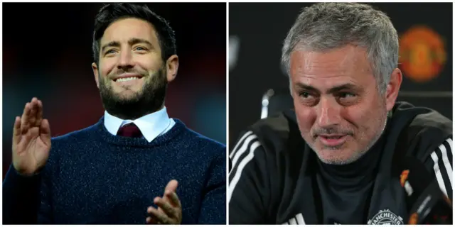 Lee Johnson (left) and Jose Mourinho