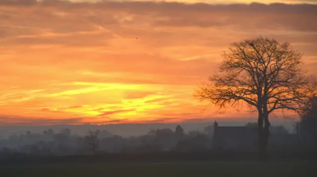 Sunrise over Sutton Coldfield