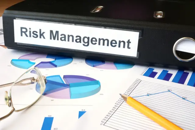 A file marked: Risk management