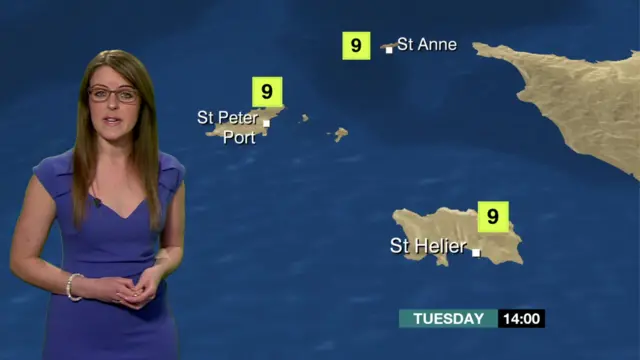 Alex Osbourne presents the Channel Islands weather forecast