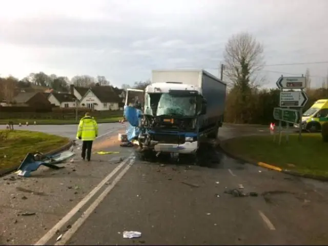 Lorry crash