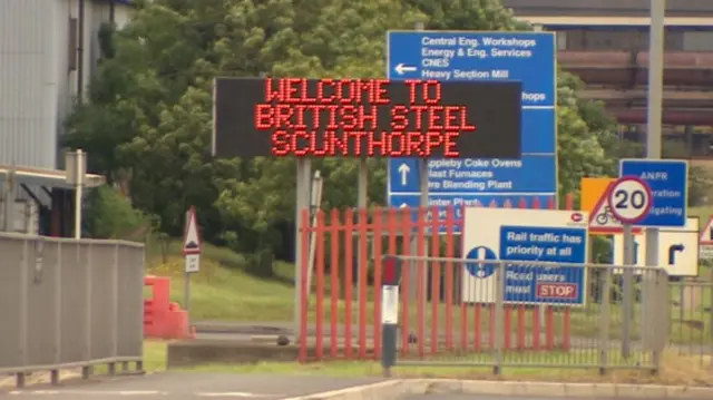 British Steel sign