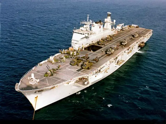 HMS Ocean. Pic: MoD