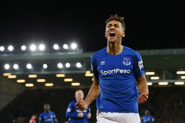 Calvert Lewin celebrates