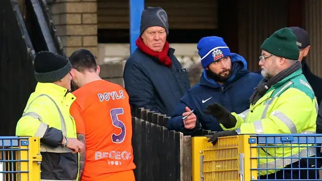 Glenavon's Andrew Doyle is sent off in the match against Ards