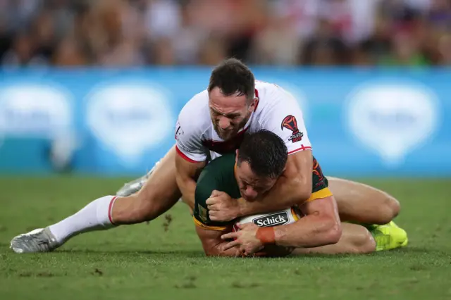 Cooper Cronk holds the ball