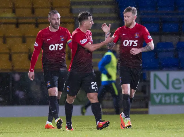 Kilmarnock celebrate Eamonn Brophy's winner