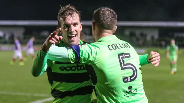 Forest Green celebrate