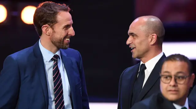 Gareth Southgate and Roberto Martinez