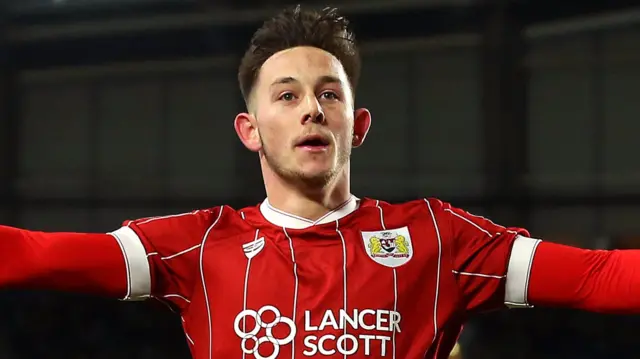 Bristol City midfielder Josh Brownhill