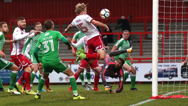 Samuel scores for Stevenage