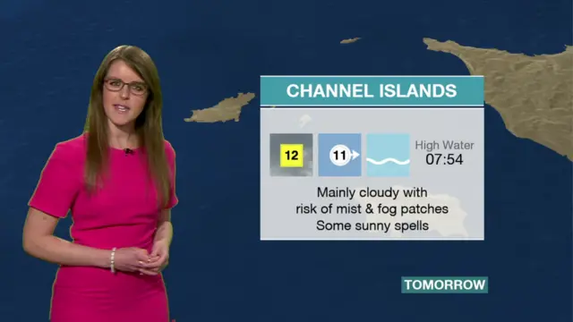 Alex Osborne presents the Channel Islands weather forecast