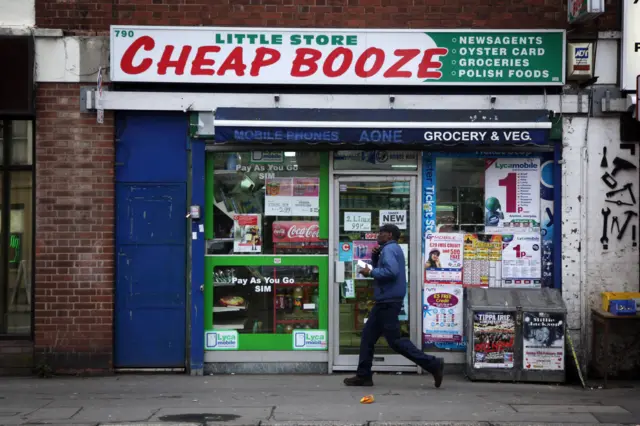 Off-licence shop