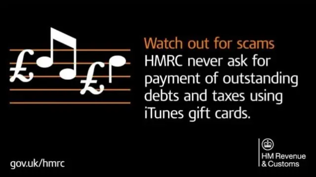 HMRC iTunes warning