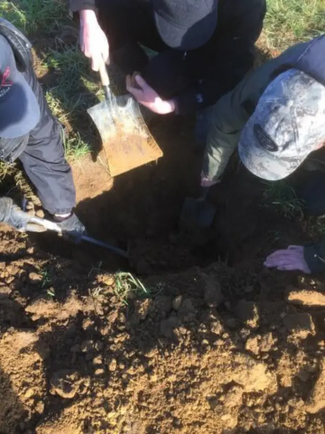 Digging for the grave