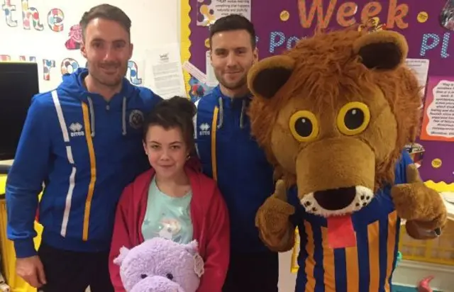 Shrewsbury players in hospital