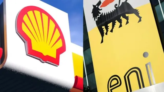 Shell and ENI signs