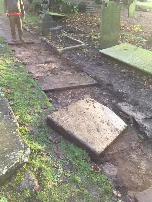 Path with missing flagstones