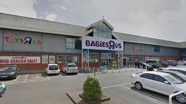 Toys "R" Us shop at St George's Retail Park in Leicester