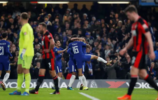 Willian celebrates