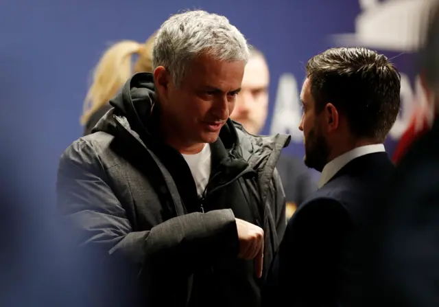 Jose Mourinho and Lee Johnson