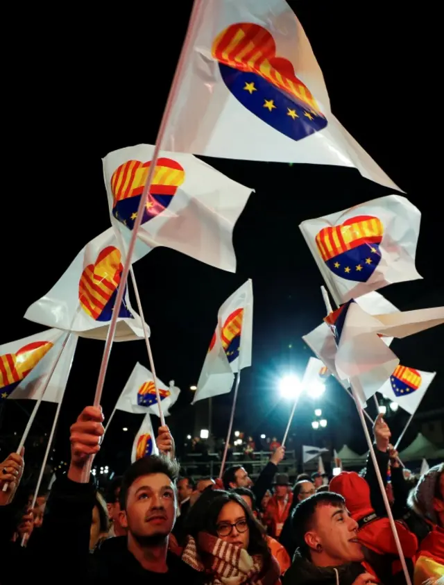 Citizens party supporters in Barcelona