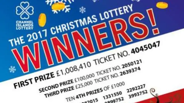 2017 Christmas Lottery winning numbers