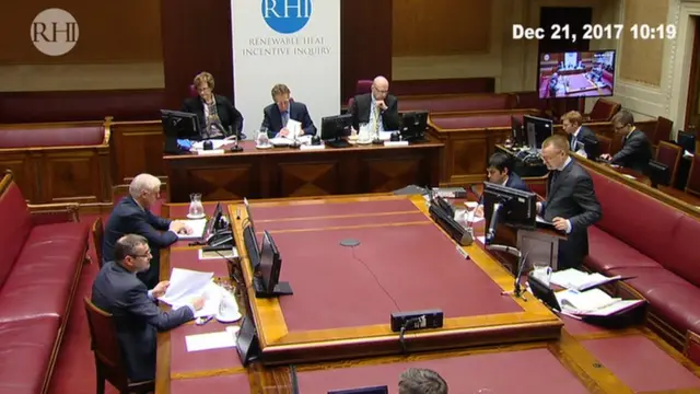 The RHI Inqiry in session