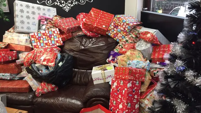 Donated Christmas presents for Jason