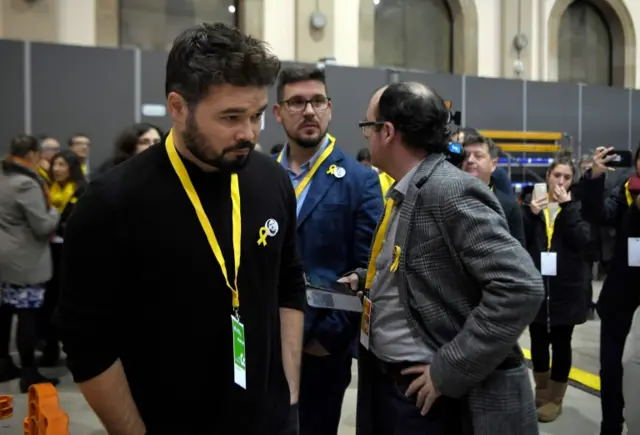 ERC activists gather in Barcelona, 21 December