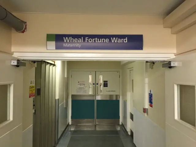 Wheal Fortune maternity ward at Royal Cornwall Hospital