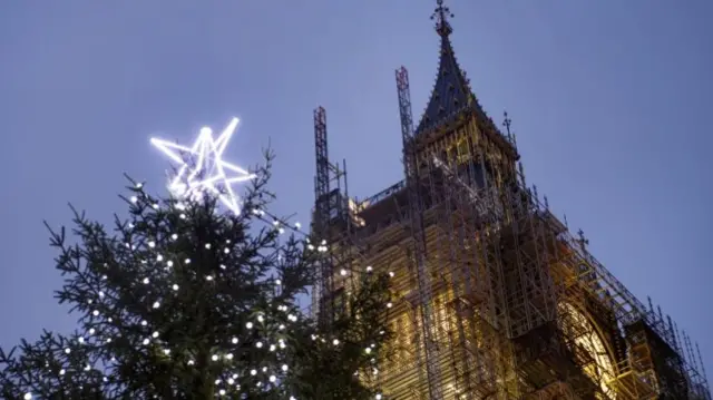 Christmas tree outside Parliament