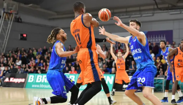 Worcester Wolves playing Sheffield Sharks